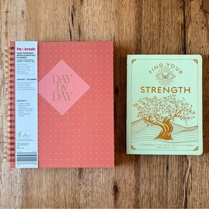 Weekly/Monthly Planner and Self-help Workbook Set